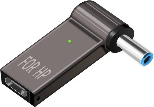 Main image of USB C to 4.5mm Laptop Charging Adapter Female Type C to Male DC 4.5 x 3.0mm Barrel Jack Plug Converter 100W PD Power Charger Connector Tip for Probook Notebook Elitebook f211wm f233wm ENVY 17 13 15 HP