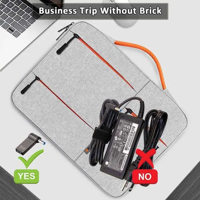 Alt view image 3 of 7 - USB C to 4.5mm Laptop Charging Adapter Female Type C to Male DC 4.5 x 3.0mm Barrel Jack Plug Converter 100W PD Power Charger Connector Tip for Probook Notebook Elitebook f211wm f233wm ENVY 17 13 15 HP