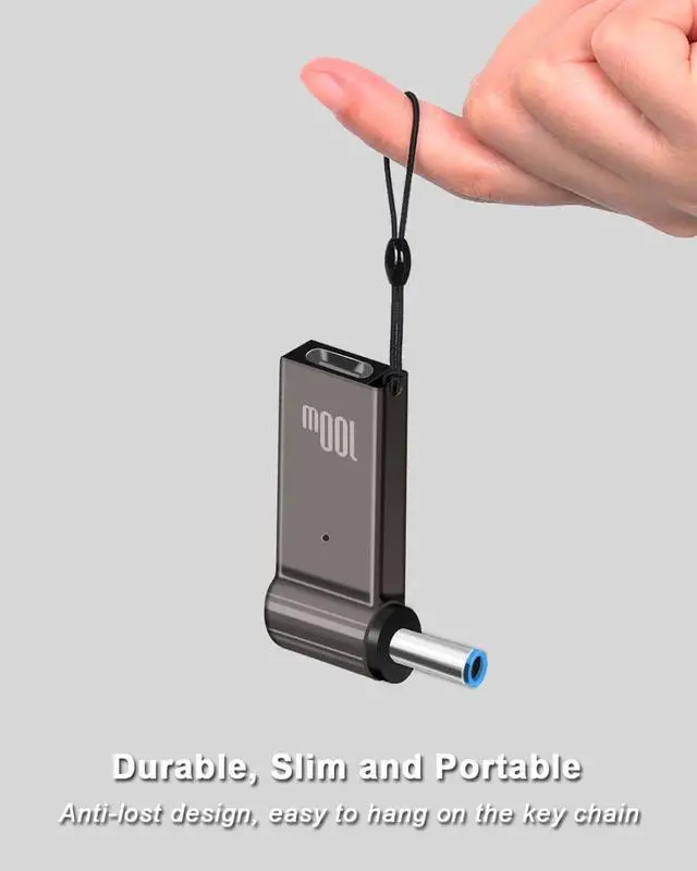 Alt view image 5 of 7 - USB C to 4.5mm Laptop Charging Adapter Female Type C to Male DC 4.5 x 3.0mm Barrel Jack Plug Converter 100W PD Power Charger Connector Tip for Probook Notebook Elitebook f211wm f233wm ENVY 17 13 15 HP
