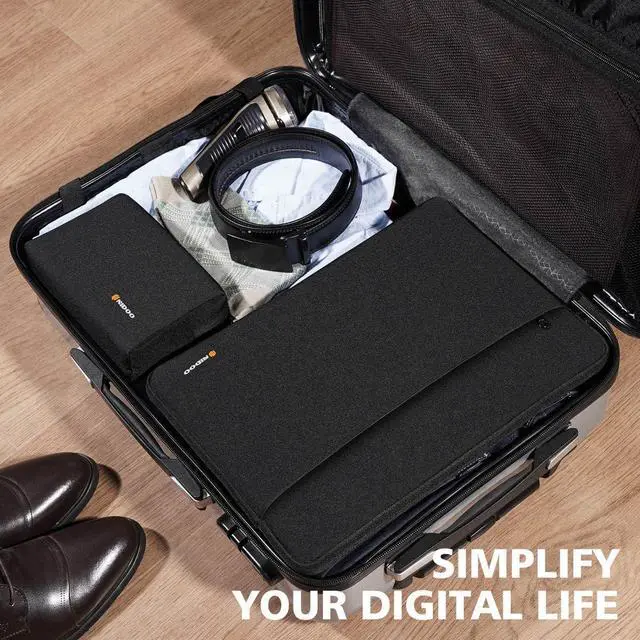 Alt view image 5 of 6 - 15.6 inch Laptop Sleeve Case Computer Bag for 15.6  Legion 5 / IdeaPad Gaming 3i / ThinkPad E15 T15 L15 / 16 Yoga Slim 7 Pro/HP Envy Laptop 16 / Spectre x360 /  Swift 3 Black