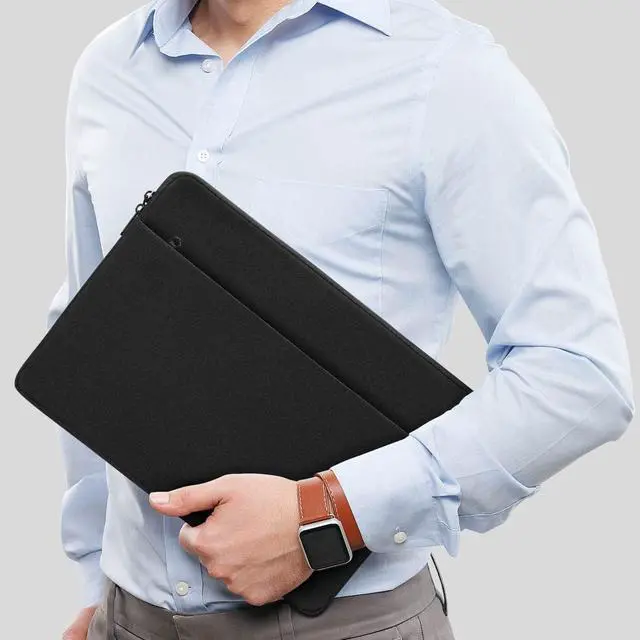 Alt view image 6 of 6 - 15.6 inch Laptop Sleeve Case Computer Bag for 15.6  Legion 5 / IdeaPad Gaming 3i / ThinkPad E15 T15 L15 / 16 Yoga Slim 7 Pro/HP Envy Laptop 16 / Spectre x360 /  Swift 3 Black