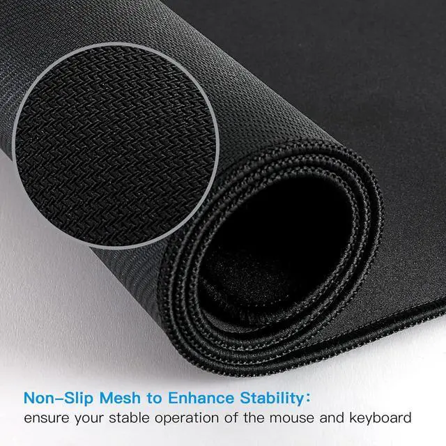 Alt view image 4 of 7 - Gaming Mouse Pad, Large Mouse Pad Size 31.5x11.8 Thickness 0.1inches,Premium-Textured Non-Slip & Waterproof Computer Mousepad with Stitched Edges for Gaming, Office & Home-80x30 Map002