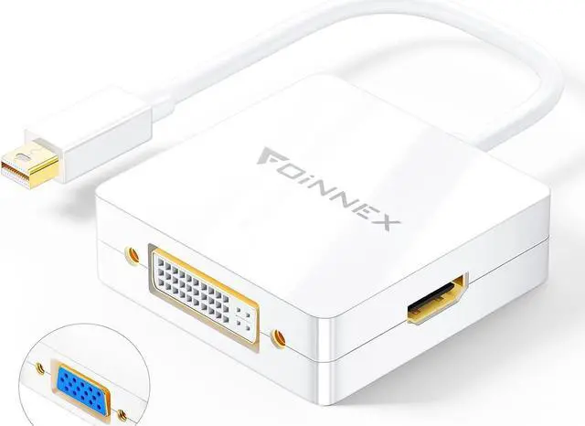 Main image of Mini DisplayPort to HDMI DVI VGA Adapter 4K  Surface Video Display Converter Mini DP to HDMI VGA DVI Adaptor for MacBook Pro Surface Book