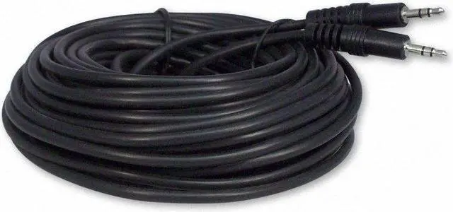Main image of 50 Foot 3.5mm Male to Male Stereo Audio Cable Headphone/Phone / MP3 Cable- for Your Car AUX Port Smartphone Tablet