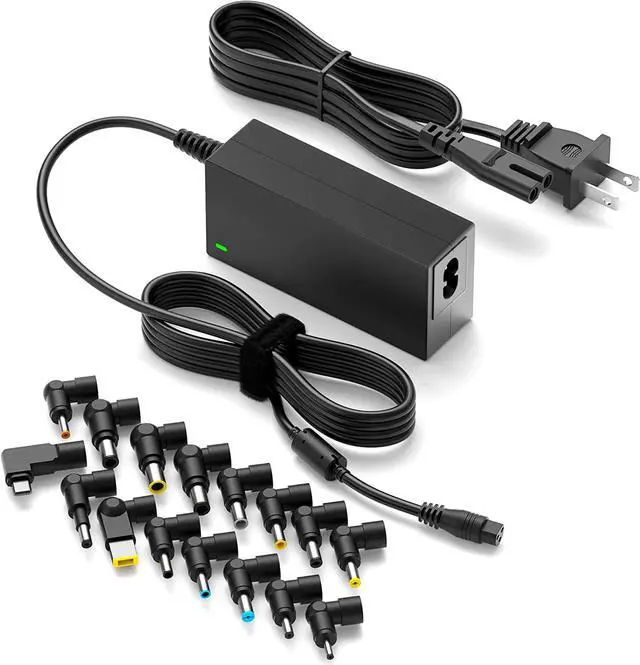 Main image of 65W Universal Laptop Charger USB C for MacBook  HP   Chromebook   Sony Toshiba Gateway 18.5V 19V 19.5V 20V Computer Power Cord Supply AC Adapter 70W Max