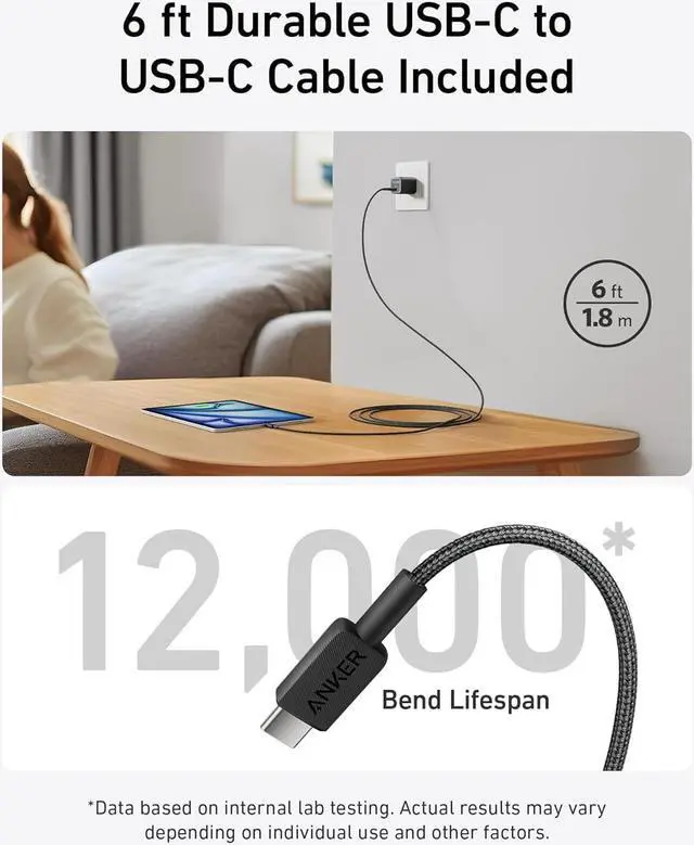Alt view image 6 of 7 - Nano USB C Charger Block 30W PIQ 3.0 Foldable iPhone Charger Fast Charging for iPhone 16/15 Series Galaxy iPad Compatible with MagSafe
