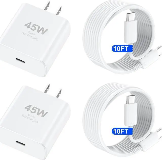Main image of iPhone 16 Pro Max Charger Fast Charging 45W USB C iPhone 16 Super Fast Charger Block with 10ft Long Type C Charging Cable Cord for iPhone 16/16 Pro/16 Pro Max/16 Plus 15/15 Pro Max/Pro Galaxy S24