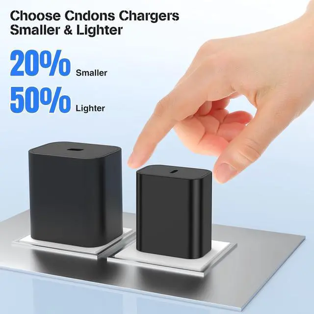 Alt view image 5 of 7 - 45W USB-C Charger for  Charger Super Fast Charging Type C Charging Block &6FT USBC Android Phone Cable Cord 2Pack for Galaxy S25 Ultra/S25 S24 S23 S22 S21 S20 S10 Ultra/Plus Galaxy Tab S9 S8