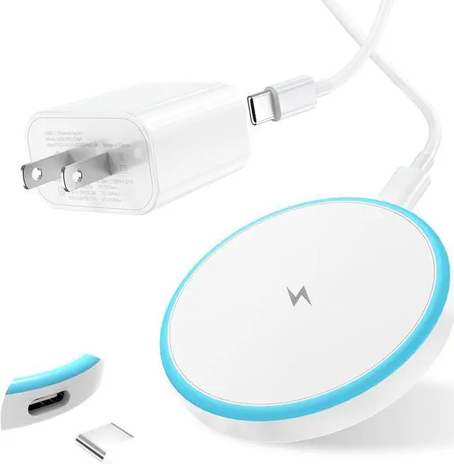 Main image of Magnetic Wireless Charger for iPhone 16 15 14 13 12 Series/AirPods 3/2/Pro 2/Pro - with 20W Power Adapter 15W Wireless Mag-Safe Charging Pad and 6 FT USB-C to C Cable