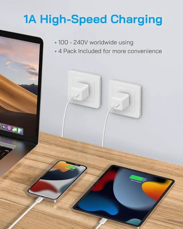 Alt view image 6 of 7 - i Phone Lightning Charger[MFi Certified] Phone Charger USB with Charging Cord 6 ft i Phone Charger Cable for i Phone 14 13 12 11 Pro/Pro Max/SE 2022/8/7/XS/XR/X/i Pad (4- Pack)