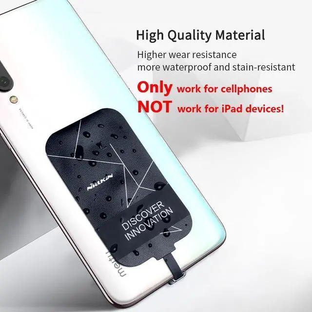 Alt view image 5 of 7 - Qi Receiver USB C Thin Wireless Charging Receiver Type C Wireless Charger Receiver for Galaxy A51/A20E/A20 Pixel 2 and Other Type-C Android Cell Phones(Short Version)