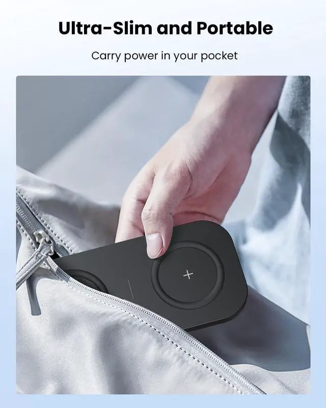 Alt view image 5 of 7 - Wireless Charger 10W Max Dual Charging Pad for iPhone 15/14/14 Plus/13 Pro Max/Pro/Mini/12/11 Airpods 3/2/Pro  S22/S21 QC 24W Adapter Charging Adapter