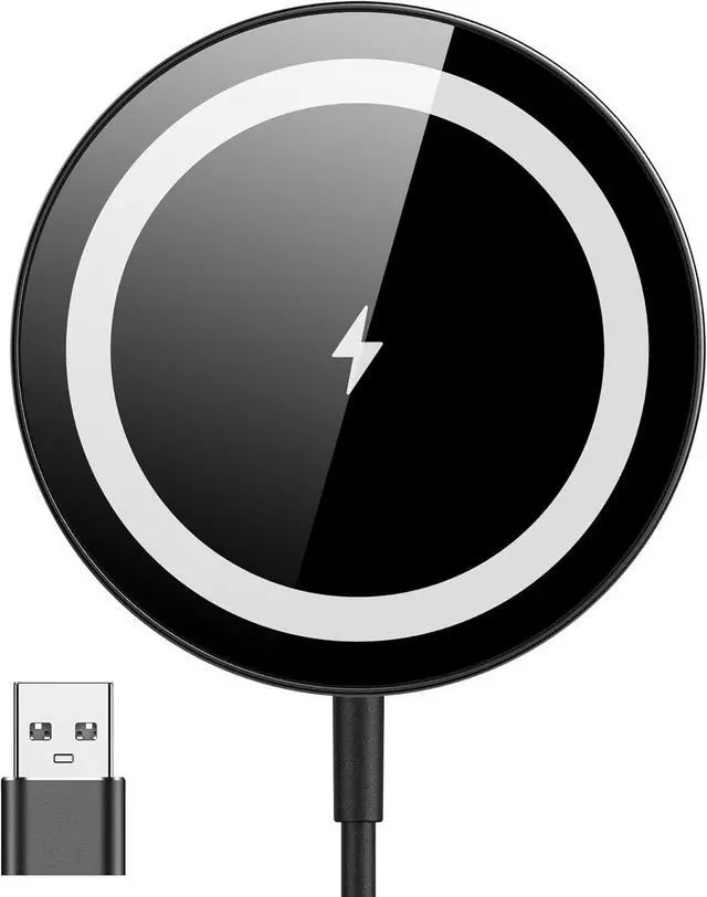Main image of for Mag-Safe Charger Magnetic Wireless Charger Made for iPhone 16/16 Pro/16 Pro Max/16 Plus/15/14/13/12 Series 15W Max Fast Mag Safe Charging Pad for  3 2 (Black)