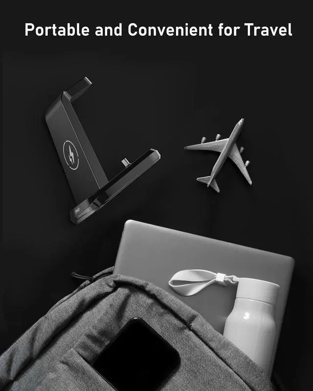 Alt view image 7 of 7 - Wireless Charger for  Phones Watch Earbuds(Not for Z Flip & A Serie-Phone) 3 in 1 Charging Station for Galaxy Watch 7/Ultra/6/5/4/3 S25 S24 S23 S22 S21 S20/Note 20 10/Z Fold 4 3 Buds/2/Pro