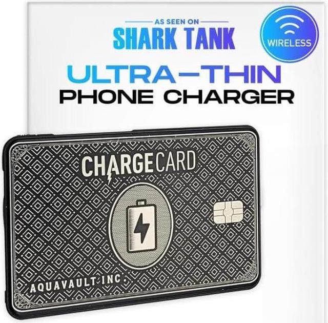 Main image of Ultra Thin Wireless Phone Charger. Portable Magnetic Power Bank that Fits in Your Wallet. 5000mAh & 20W Fast Charge. Works with Iphone 12-15 and other Phones with Magnetic Charging Tech. ChargeCard