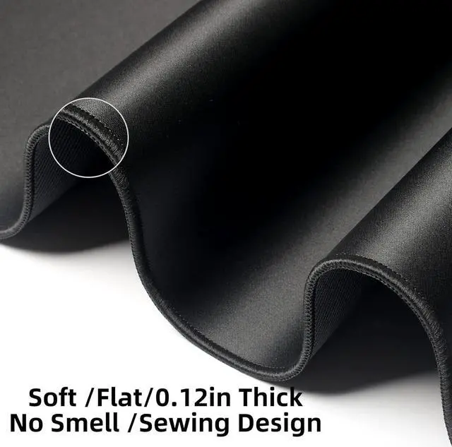 Alt view image 3 of 7 - Large Mouse Pad 36x17 in Gaming Mouse Mat Waterproof and Non-Slip Desktop Pad for Computer Keyboard Black XL