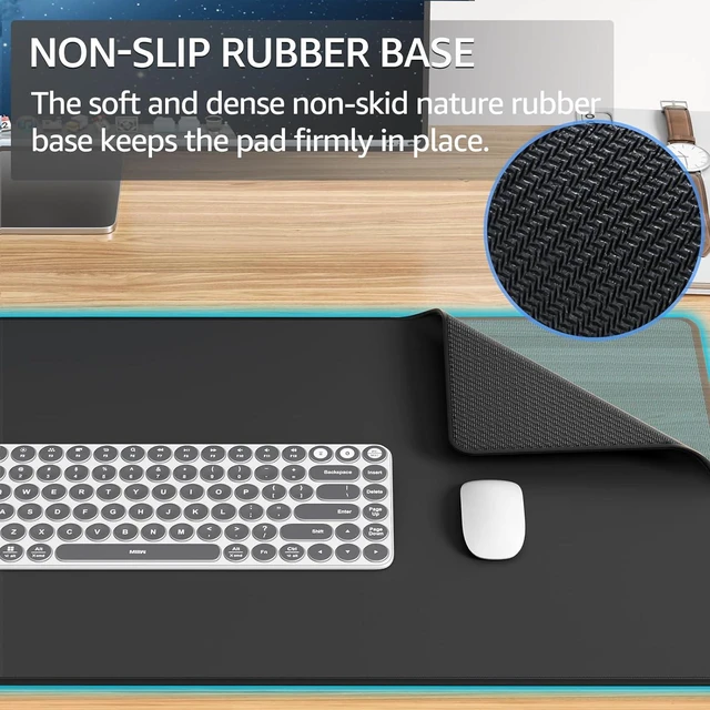Alt view image 4 of 6 - Large Gaming Mouse Pad Desk Mat for Gamer 35.4 x 15.7 Black XXXL