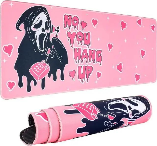 Main image of Large Gaming Mouse Pad 31.5 x 11.8in Desk Mat for Office Mousepad Anti-Skid Rubber Base Soft Comfortable and Durable Desk Pad (Pink)