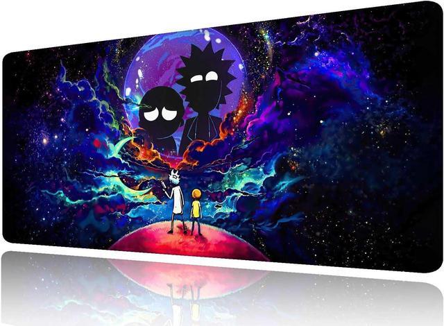 Main image of Large Gaming Mouse Pad Anime Night Sky Space Stars Custom Desk Pad Mousepad with Non-Slip Rubber Base and Stitched Edges Mouse Mat Portable Desk Mat for Office Computer Work Game 31.5X15.7