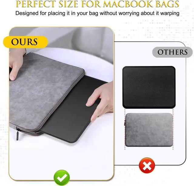 Alt view image 5 of 7 - 3 Pack Mouse Pad with Stitched Edge Comfortable Mouse Pads with Non-Slip Rubber Base Washable Mousepads Bulk with Comfortable Cloth Mouse Pads for Computers Laptop Mouse 10.2x8.3inch Black