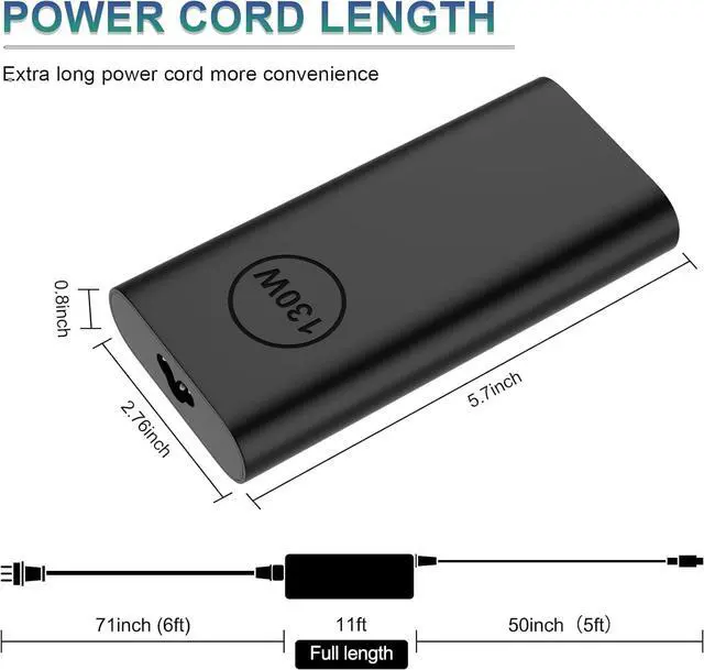 Alt view image 5 of 7 - MacBook USB C Charger for MacBook Air/MacBook Pro/Mac Charger USB C Laptop Chargers 96W Mac Book Pro Charger Block USBC Computer Power Adapter Included Type C Cable