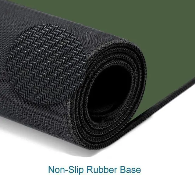 Alt view image 4 of 6 - Large Gaming Mouse Pad XL Extended Mousepad Non-Slip Rubber Base Keyboard Mouse Mat Desk Pad for Work Game Office Home 31.5 x 11.8 in Olive Green