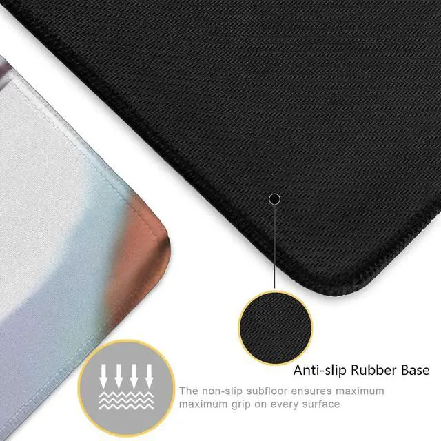 Alt view image 4 of 7 - Anime Mouse Pad Luffygear 5 Extended Gaming Desk Pad with Stitched Edges Large Mouse Mat with Non-Slip Rubber Base for Work & Gaming Office & Home 31.5x15.7 inch