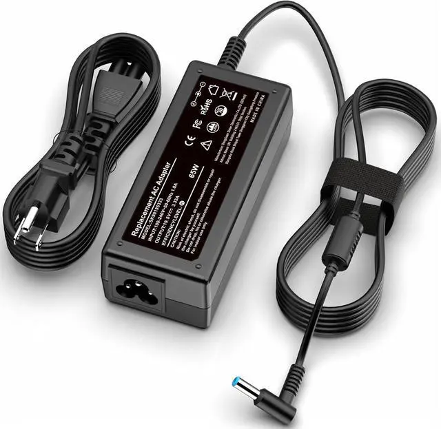 Main image of Charger for HP Laptop 65W 45W Computer Charger Smart Blue Tip Power Adapter