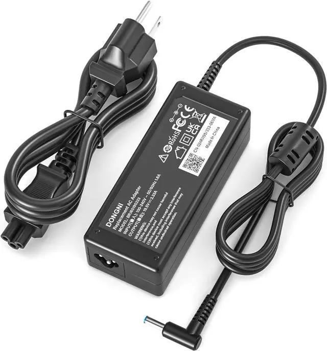 Main image of 65W 19.5V 3.33A AC Adapter Charger Compatible with HP Pavilion x360 11 13 15 17 Envy X360 13 15 Zbook 14u G4 G5 15 G3 15-f111dx 15-f211wm 15-f233wm 15-f278nr 15-r052nr Laptop Power Cord Blue Tip