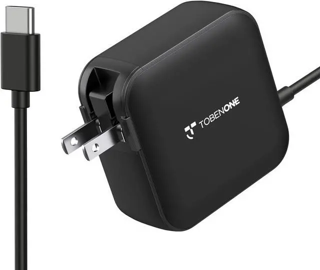 Main image of 100W USB C Laptop Charger Universal GaN III Power Supply Adapter Replacement Foldable Fast Charger PD3.0 for MacBook Pro/Air HP   Steam Deck and All Type C Devices (5ft Cable)