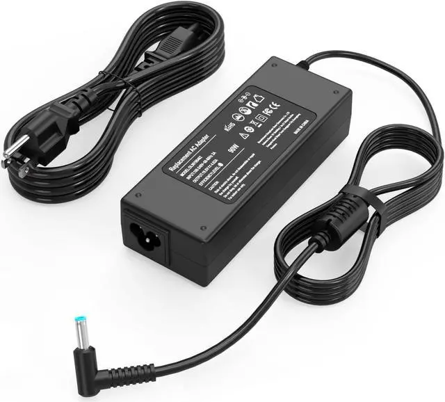 Main image of 90W 65W Laptop Charger for HP Pavilion X360 11 13 14 15 17 Envy 13 15 17 X360 Stream 11 13 14 AC Adapter Elitebook Probook Spectre X360 13 15 Power Supply Cord (Smart Blue Tip)