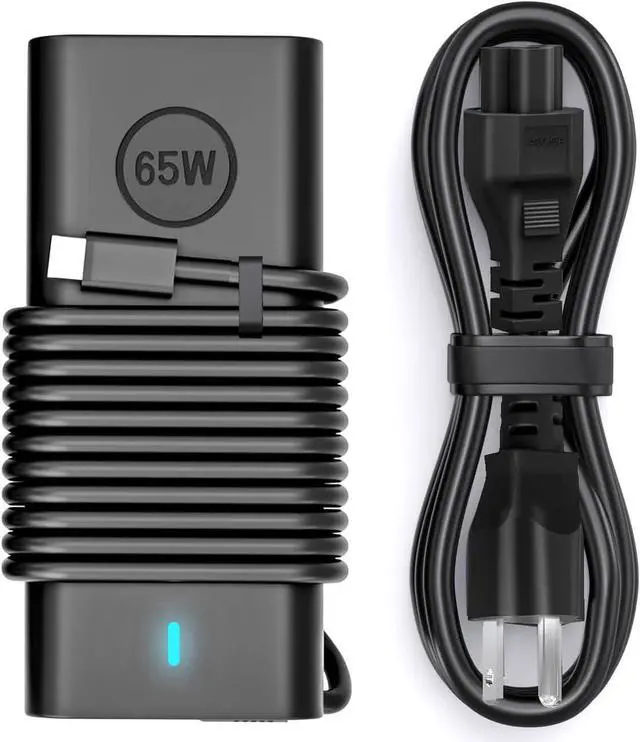 Main image of 65W USB C Laptop Charger for Dell XPS and Latitude 5000 5420 5520 65W Dell Laptop Charger Type C