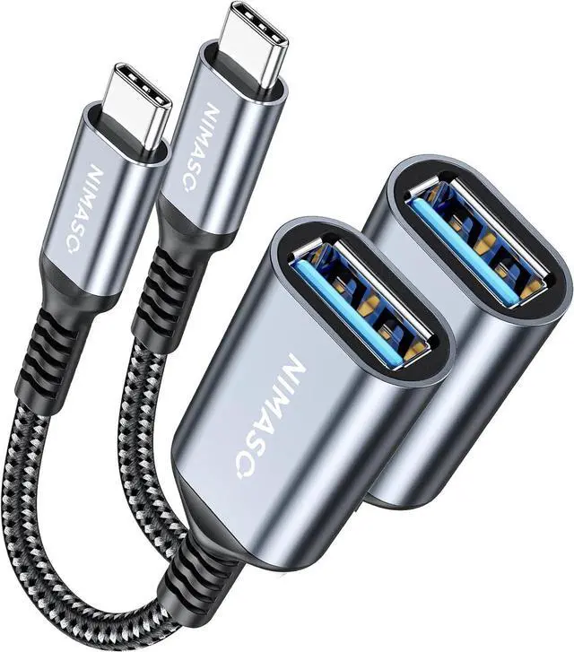 Main image of USB C to USB 3.0 Adapter [2 pack] USB-C to USB Thunderbolt 3 to USB Adapter OTG Cable for Macbook Pro/Air 2020/2018 iPad Pro 2020 Galaxy S20 S20+ Google Pixel and More