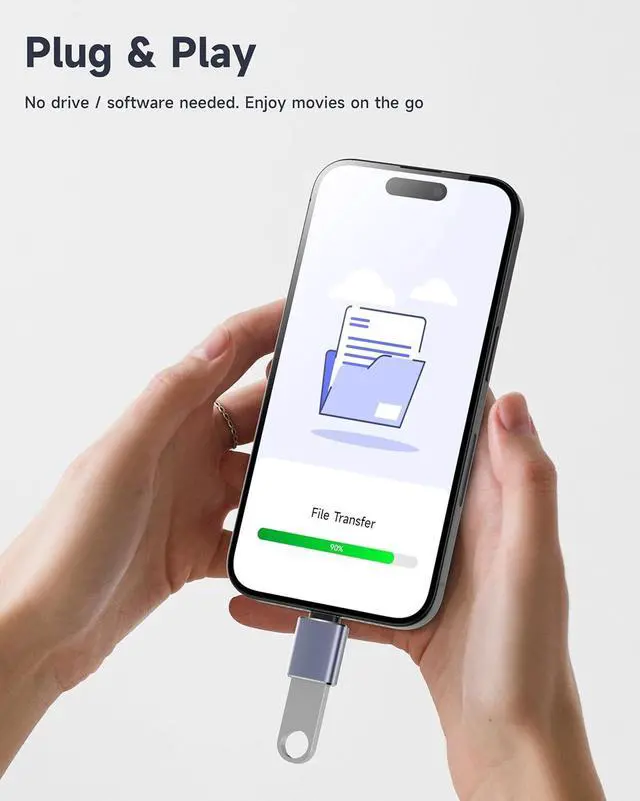 Alt view image 5 of 7 - USB to USB C Adapter-4 Pack 2*Type C Female to A Male Charger Converter&2*USB C Male to USB FemaleOTG Adapter for iPhone 16 15 14 13 12 Pro Max Plus Apple Watch Ultra 8 9 AirPods iPad  S24
