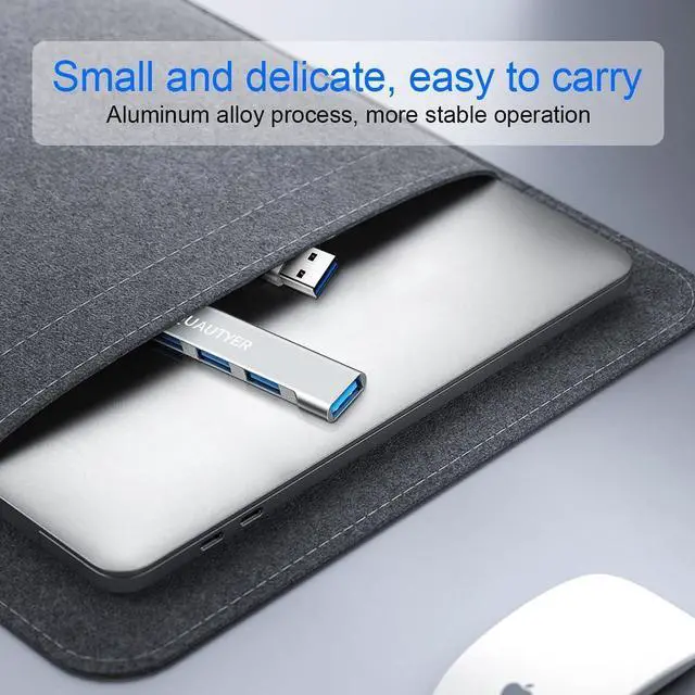 Alt view image 5 of 7 - USB Hub for Laptop USB Multiport Adapter Multiple USB Port Extender USB a hub USB Splitter 1 in 4 Out with USB 3.0 hub 4 Port USB hub for PC Mac Mouse HDD Keyboard iMac Flash USB to Multiple USB