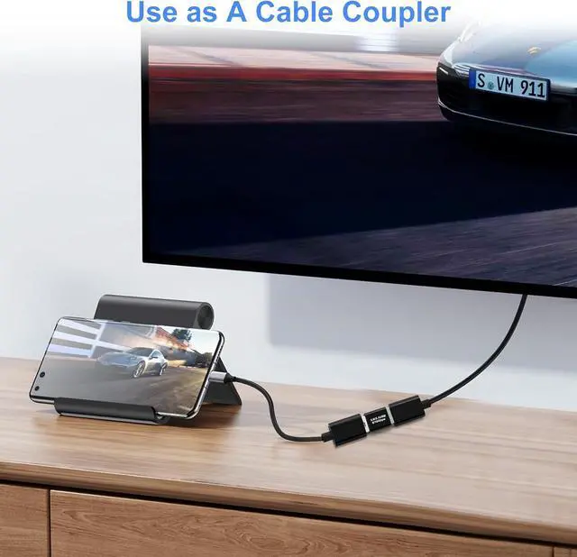 Alt view image 6 of 7 - USB 3.0/3.1 Male to USB 3.0/3.1 Male Adapter (2 Pack) OTG 3.0/3.1 USB A to 3.0/3.1 USB A Adapter USB Connector Connection or Data Cable Extension USB3.0 Expansion Adapter