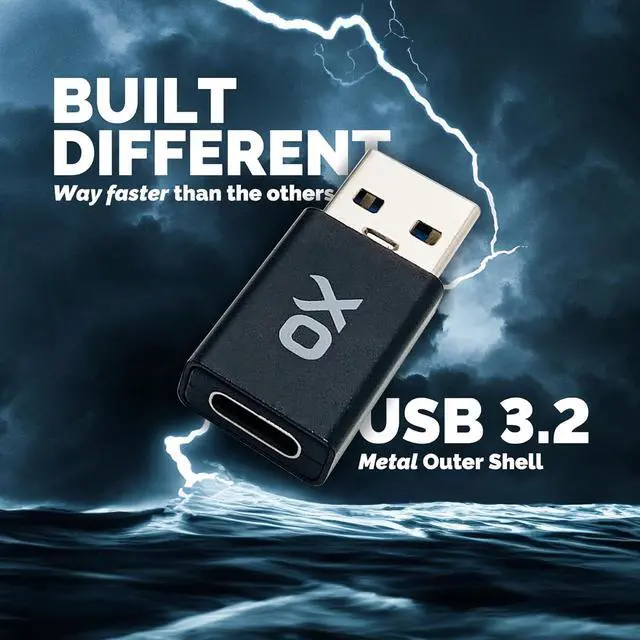 Alt view image 2 of 8 - [10Gbps] USB to USB C Adapter: Small but Mighty! High-Speed Type-c to USB Adapter. [USB-C 3.2] USB C to USB A Adapter for Charging & Data Transfer (Black USB-C Female (3-Pack))