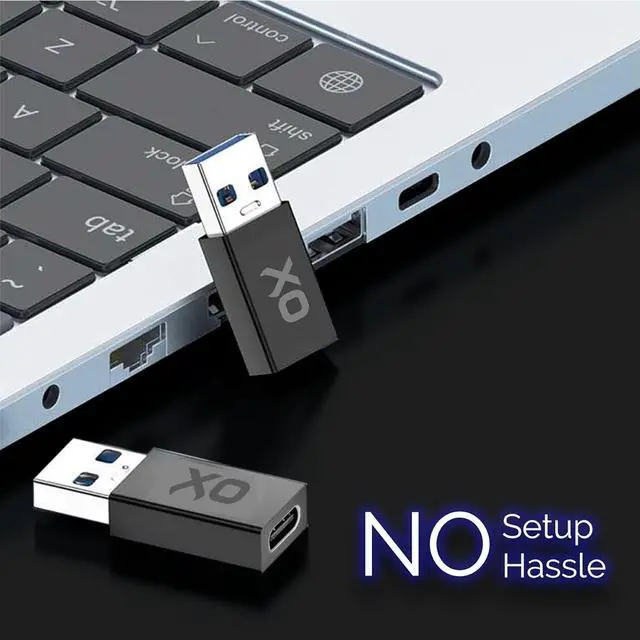 Alt view image 6 of 8 - [10Gbps] USB to USB C Adapter: Small but Mighty! High-Speed Type-c to USB Adapter. [USB-C 3.2] USB C to USB A Adapter for Charging & Data Transfer (Black USB-C Female (3-Pack))