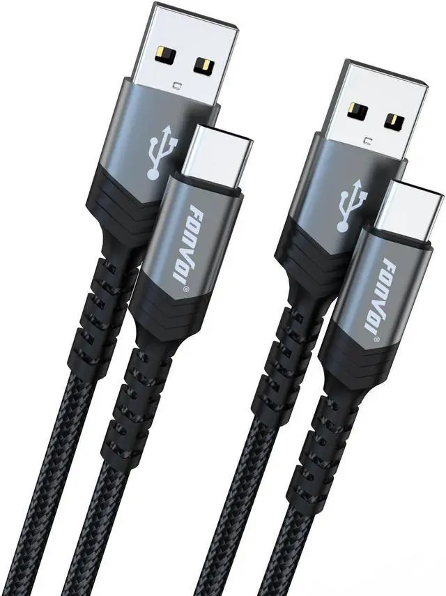 Main image of USB to USB C Cable[2park 4FT] USB Type C Fast Chargr Cable 3.1A Braided USB A to Type-C Charger Cable for iPad iphone15  Galaxy Note Pixel One Plus etc