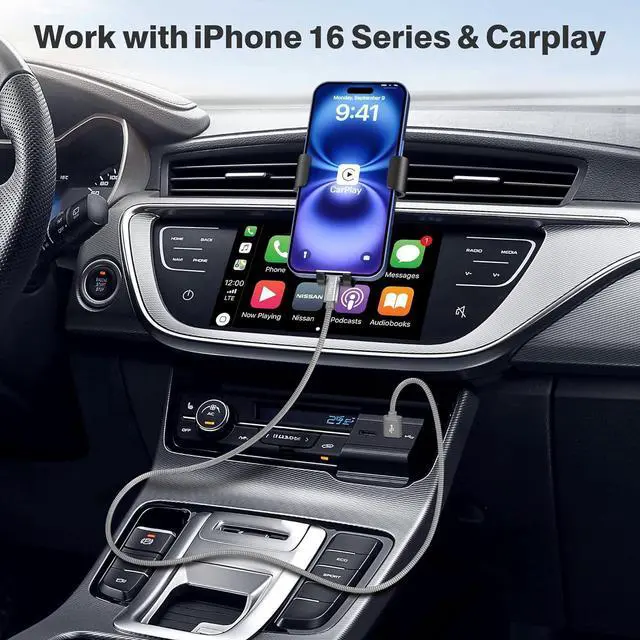 Alt view image 2 of 7 - iPhone 16 Charger Cord 1.5/3.3/6.6FT 3-Pack USB to USB-C Car Charging Cable for New Apple 16 Pro Max Plus 15 Airpods 4 4th Gen ipad Mini 7  Galaxy S24 S23 Ultra Note 20 Tab A7 A54 A53 Type-C