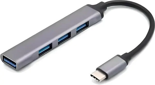 Main image of USB-C to USB Hub | 4 Port USB Hub Splitter | Portable USB Adapter Multiport Expander | High-Speed Data Transfer | USB C to USB Hub 4 Ports | USB Type C Docking Station