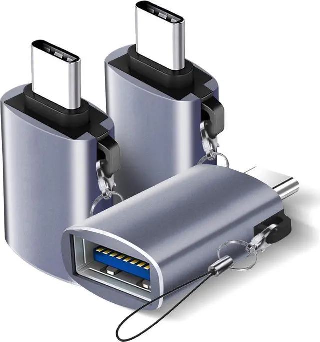 Main image of USB C to USB Adapter USB C Male to USB 3.0 Female Adapter (3-Pack) Type C Thunderbo lt 4 OTG Converter for iPhone 15 Max  MacBook iPad  Galaxy S24 S23  XPS and More Type C Devices