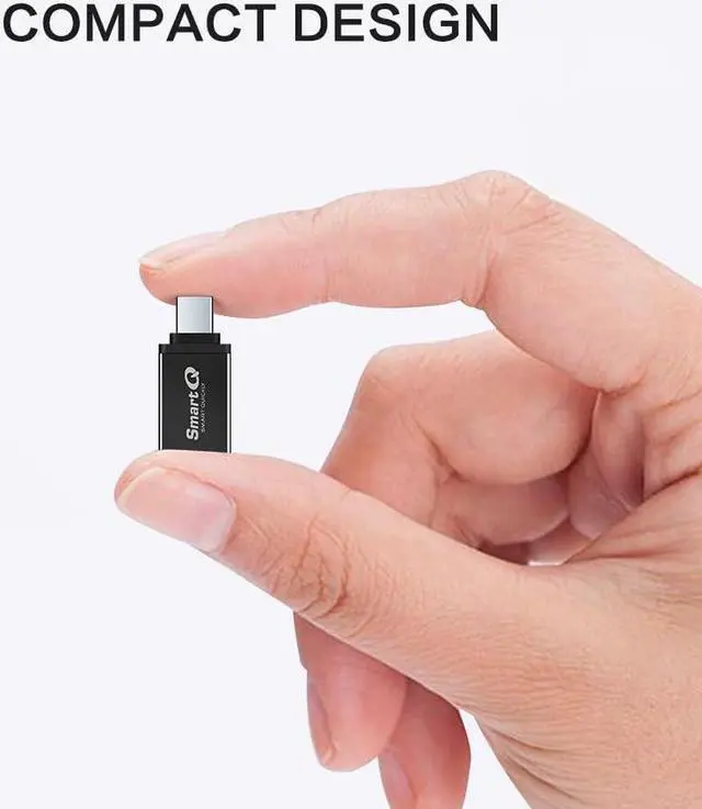 Alt view image 7 of 7 - USB C to USB 3.0 Female Adapter Compatible with MacBook Pro 2020 iPad Pro 2020  Notebook 9  XPS iPhone 15 and More Type C Devices. Pack of 4 Black.