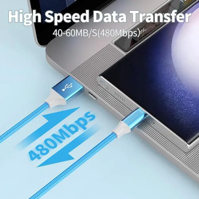 Alt view image 3 of 7 - USB C Cable 6Pack USB to USB C Cable Type C Charger Fast Charging Cable Nylon Braided Android Charger for iPhone 16 15 Charger  Galaxy  Google Pixel Sony Switch3/3/3/6/6/10Ft