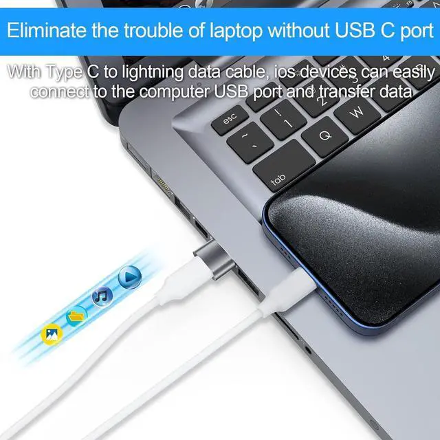 Alt view image 3 of 7 - USB C to USB Adapter 10 Pack USB C Female to USB Male Adapter USBC to USB Adapter USB to C Adapter USB to Type C Adapter USBA to USBC Adapter for iPhone 15/14/13 iPad Pro AirPods Grey