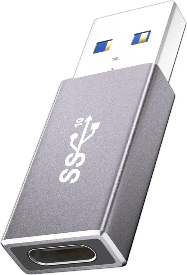 Main image of [Double Sides] USB C Female to USB Male Adapter Type C to USB Converter Supports USB 3.2 Speeds (10Gbps) 60W Fast Charging/Data Transfer Compatible with Apple/iPhone/Car/
