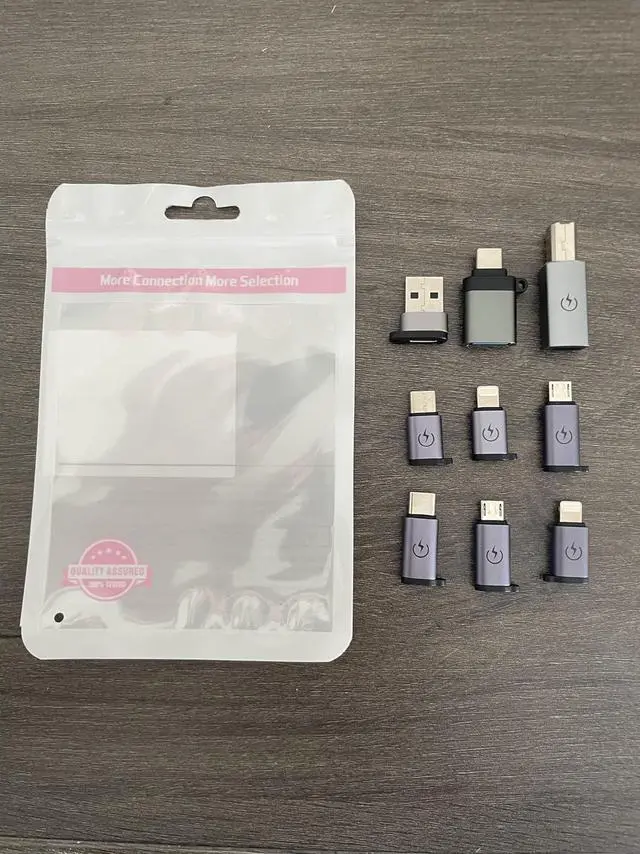 Alt view image 7 of 7 - USB C to Micro Adapter USB C to Micro Adapter Micro to USB C Adapter USB C to USB Adapter USB to USB C Adapter USB C to USB B Adapter 9 Stück.