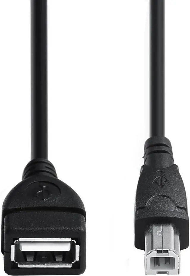Alt view image 5 of 7 - USB A to USB B Adapter Cable USB A Female to B Male 2.0 Converter Cord Type-B to USB Connector Cable for Printer/Scanner/Fax Machine to Computer/Laptop (0.5M/1.64FT)
