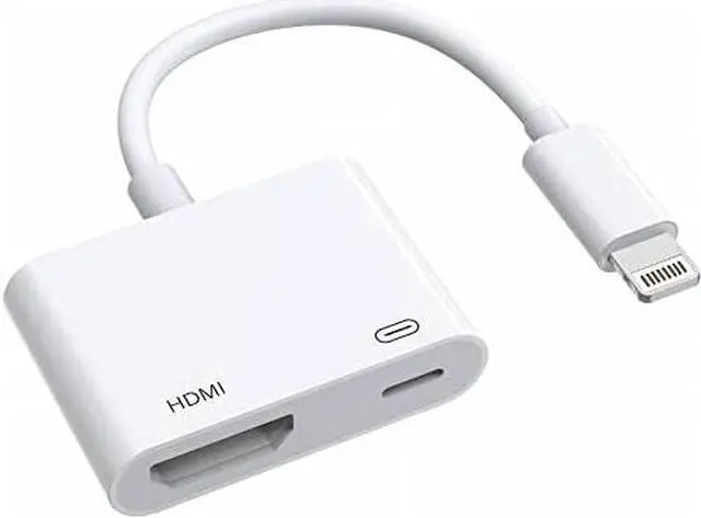 Main image of Apple MFi Certified Apple Lightning to HDMI Adapter for iPhone to TV 1080P Digital AV Adapter Sync Screen with Lightning Charging Port for iPhone 14 13 12 11 XS XR X 8 7 iPad to TV/Projector/Monitor