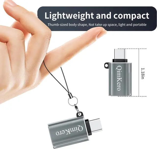 Alt view image 2 of 7 - USB C to USB Adapter 3-PackUSB C Male to USB 3.0 Female Adapter USB A 3.0 Female OTG Adapter Converter for iPhone 15 Max MacBook Pro Air Mac iPad  Surface Go  S24 S23 S22 16